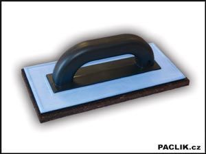 Hladítko plsť hnědá 13x27 plast.  