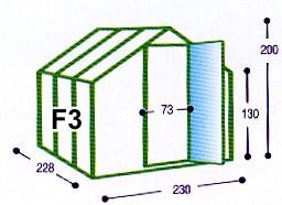 Skleník Typ F3 Gutta