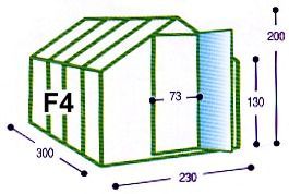 Skleník Typ F4 Gutta