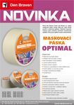 Maskovací páska OPTIMAL (08.20) - Maskovací páska OPTIMAL 38mm Den Braven